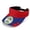 Belize Flag, variant on Floral Print Adjustable Sun Visor Cap for Outdoor Sports Tennis, Empty Top Open Top Sports Visor Hat