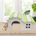 thumbnail image 3 of Meidiya Hamster Hideout Wooden Gerbil House,Rainbow Bridge Mouse Sports Toy Hamster Cage Accessories for Small Animal Habitat Hamster Guinea-pig Hedgehog Squirrel, 3 of 7