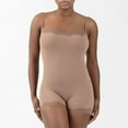 thumbnail image 2 of NMMUED Spaghetti Strap Jumpsuit Square Neck Short Romper Cami Bodysuit One Piece Lace Trim Shapewear for Women Khaki L, 2 of 7