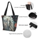 thumbnail image 4 of Disketp Moon Flower White Owl Bolsa de Hombro Casual para Mujer, Bolso Cruzado para Compras, Viajes y Uso Diario, 4 of 6