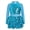 Light Blue, variant on Girls Sparkle Sequins Dance Outfit Kids Latin Hip Hop Jazz Dancewear Mesh Long Sleeve Glitter Dress with Shorts Set 金色