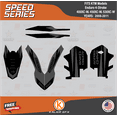 thumbnail image 3 of Kalair GFX Graphics Kit for Ktm ENDURO 4-STROKE 400 XC-W, 450XC-W, and 530 XC-W (2008-2011) Speed Series, 3 of 5