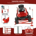 thumbnail image 6 of Easy Lawn Mower Lift for Riding Tractors, 800 lbs Capacity Lawn Tractor Lifter, 45° Adjustable Tilt, Universal Ride-on Mower Cleaner Aid, Red, 6 of 7
