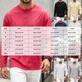 thumbnail image 5 of OYXSER Men's Long Sleeve T Shirt Crew Neck Cotton Soft Lightweight Basic Tee 9 Colors S-3XL, 5 of 9