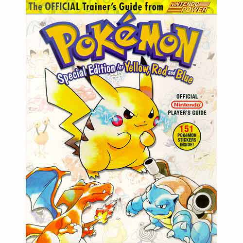 Pokemon Trainer Nintendo Special Edition Yellow Red Blue Guide Book - Walmart.com