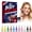 1 set, variant on 12 Colors Washable Body Art Markers, Non-Toxic Skin Friendly Drawing Pens, Smudge Proof Temporary Art Stain Pens for Halloween Football DIY Craft Party 1 Set