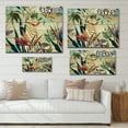 thumbnail image 4 of Designart 'VIntage Tropical Flowers I' Tropical Print on Natural Pine Wood, 4 of 5