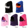 thumbnail image 2 of Winter Thermal Fleece Balaclava Hat Children Cap Full Face Ski Mask Hood Cap ROSE RED, 2 of 8