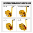 thumbnail image 4 of Manual Winch,1200 LBS Two-Way Self-Locking Device Small Manual Winch Mini Wire Rope Winch With Hook Automatic Brake Manual Crane Hoist Tools ,Powerful Pulling Performance, 4 of 7
