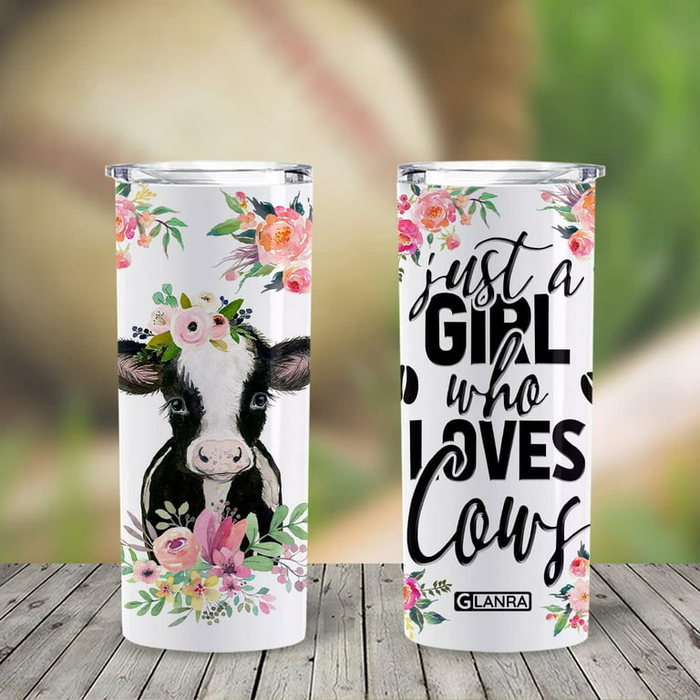 I Like Cows and Maybe Like 3 People 20oz Skinny Tumbler with Lid and S –  Desert Shirt Co.