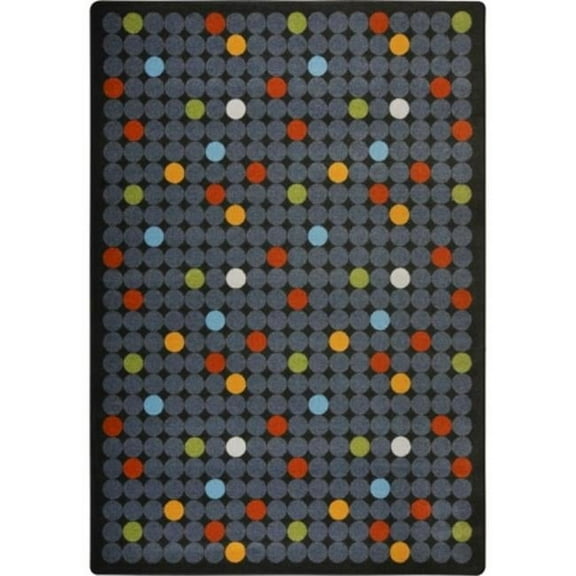 Playful Patterns Spot On Rectangle Childrens Area Rugs  02 Licorice - 7 ft. 8 in. x 10 ft. 9 in.