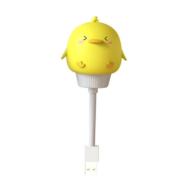 Luz nocturna decorativa portátil con control remoto regulable para armario de niños y bebés Patito amarillo