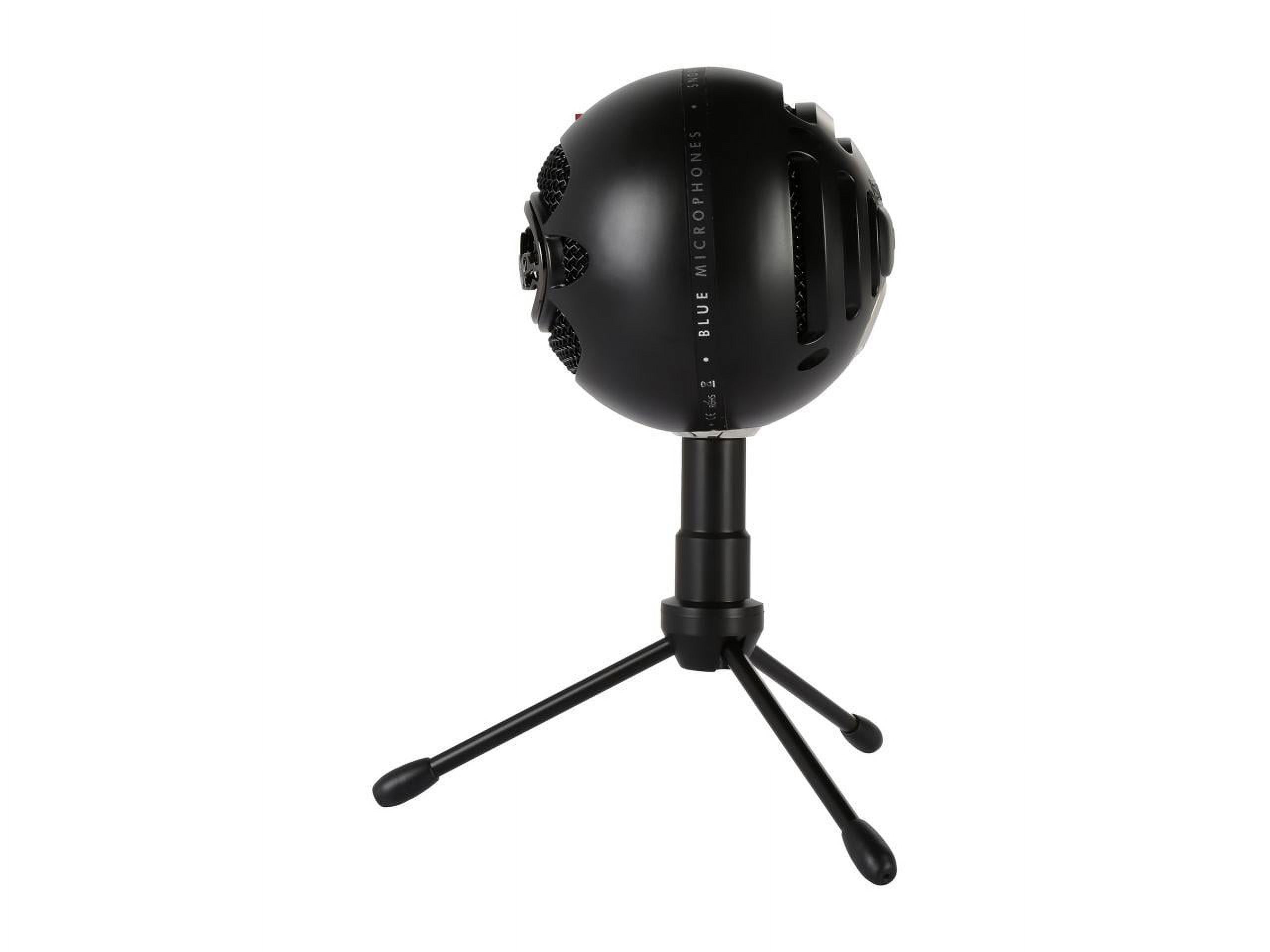 Blue Snowball iCE USB Microphone for PC, Mac, Gaming, Recording, Streaming, Podcasting, with Cardioid Condenser Mic Capsule, Adjustable Desktop Stand and USB cable, Plug 'n Play – Black - image 5 of 6