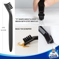 thumbnail image 2 of Juego de cepillos limpiadores de lechada MR.SIGA en forma de V y borde Deep Clean, 2 of 6