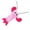Pink Prawn, variant on Squeaky Plush Dog Toy, Double-Layer Tear-Resistant Chew Toy for Small to Large Dogs, Teething Boredom Relief(Blue & Yellow Angelfish)