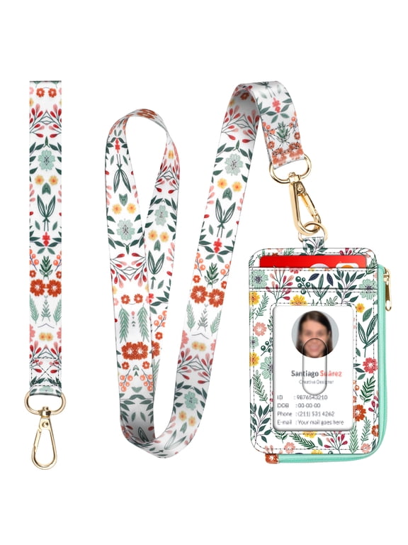 Fintie 2-in-1 ID Badge Holder & Lanyard Wallet – RFID Protected Card Holder With Wrist & Neck Strap
