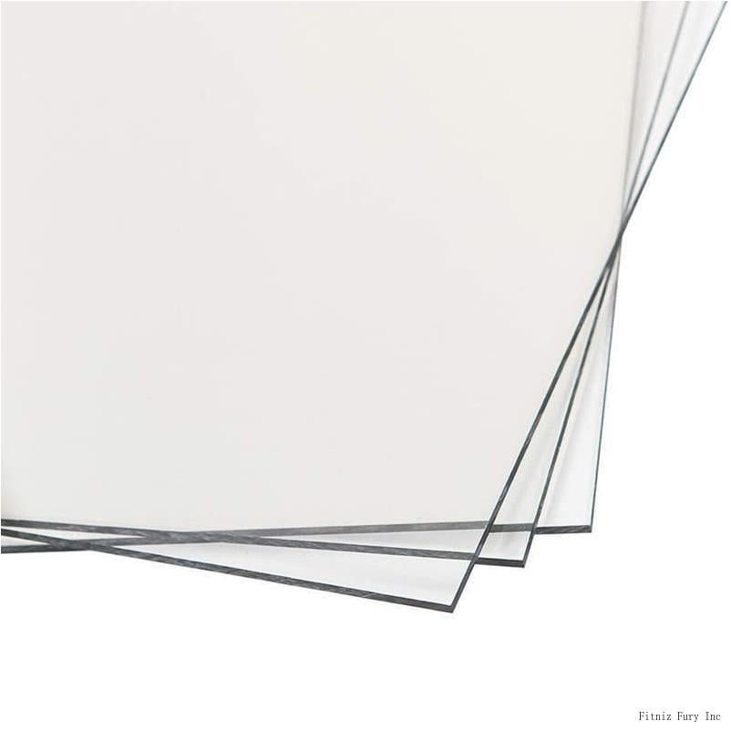 clear sheet 1/8" thickness 0.125" thick plexiglass cut 36" x 48