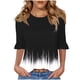 thumbnail image 2 of mfyjkho Tops De Moda Para Mujer, Blusa Informal De Manga Corta Con Cuello Redondo Y Estampado Para Mujer, Moderna Y Cómoda. Tops Y Blusas Para Mujer S, 2 of 6
