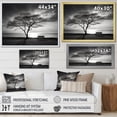 thumbnail image 4 of Designart "Skyline With A Solitary Tree By The Coast" Port Landscape Wall Decor, 4 of 7