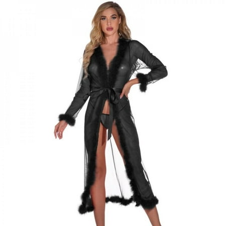 

Fantadool Sleepwear Large Size Night Dress Lingerie Women Nightwear Lace Temptation Underwear Nightdress