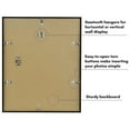 thumbnail image 4 of Americanflat 14x17 Picture Frame with Polished Plexiglass Streamline Collection Thin Border Wall - Black, 4 of 8