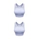 thumbnail image 3 of Wosthever Chaleco de malla Sujetador deportivo sin costuras Fitness Yoga Sujetador Ropa interior Camiseta Hombro Señora Cómodo Moda Púrpura 2piezas, 3 of 6