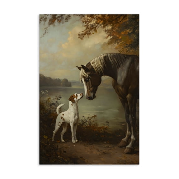 Stupell Industries Autumn Companions Hunting Party Canvas Wall Art, design by Petal Prints Design