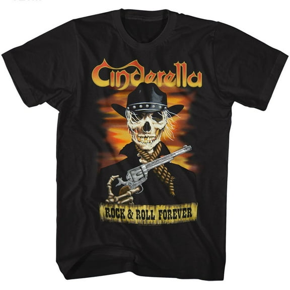 Cinderella Skelerella Black Adult T-Shirt Xlt