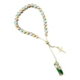 thumbnail image 1 of Pulsera Ajustable oro laminado 18k, dijes San Judas tadeo y cruz, 1 of 7