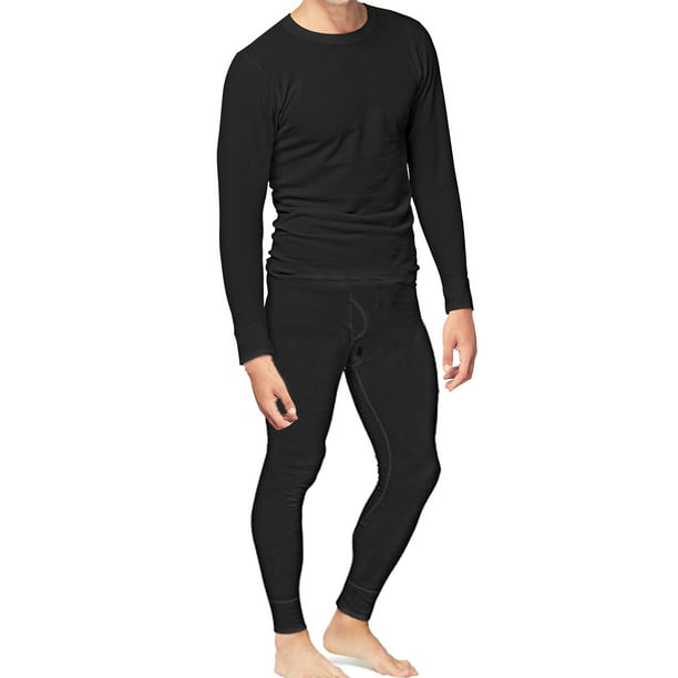 Place and Street Mens 2pc Thermal Underwear Set Cotton Long Johns ...