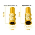 thumbnail image 1 of maskred 10 Pieces Bicycle Cable End Caps Mountain Bike Accessories Cycling Components Brake Gold 1Set, 1 of 6