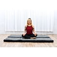 thumbnail image 3 of Leewadee Trifold Mattress XL – Comfortable Thai Massage Pad, Foldable Relaxation Floor Mattress Filled with Kapok, Perfect to Use as a Sleeping Mat 79 x 39 inches, Black Red, 3 of 6