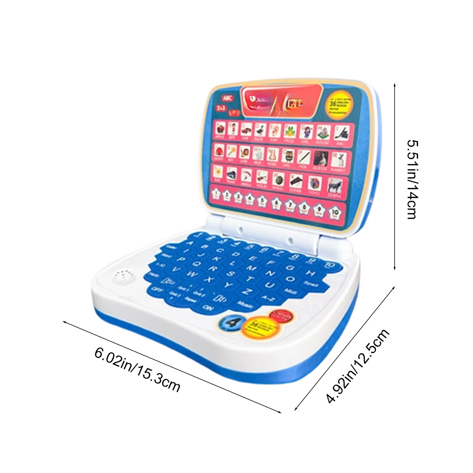 Learning Laptop Toy, Interactive Educational Computer for English