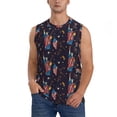 thumbnail image 1 of Balery Statue Of Liberty Eagle Camisetas sin mangas para hombre, absorbe la humedad y protege contra el mal olor.-Small, 1 of 7