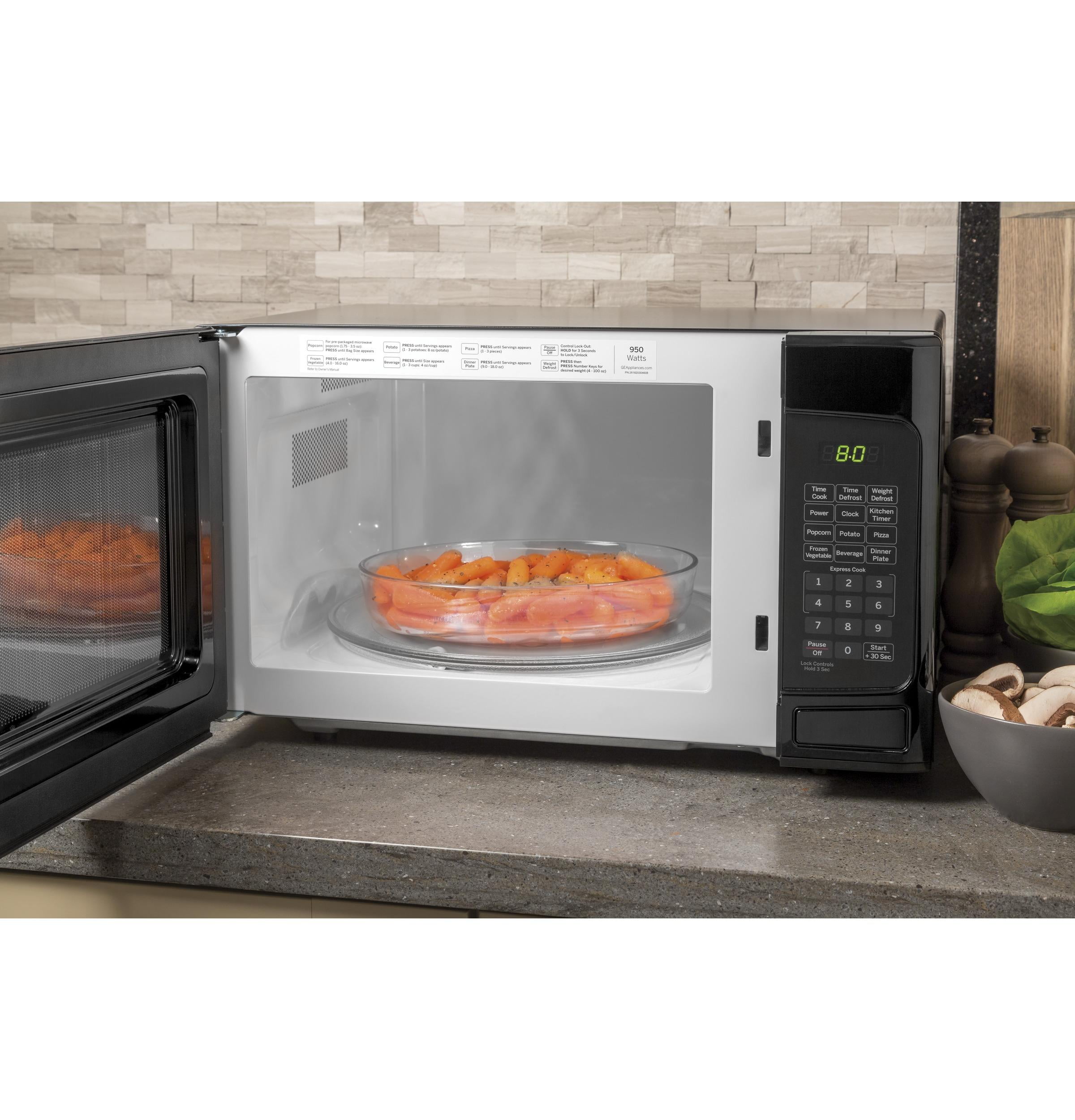 GE 1-cu ft 1050-Watt Air Fry Countertop Convection Microwave (Stainless  Steel) in the Countertop Microwaves department at