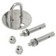 thumbnail image 3 of Gancho De Pared Con Grapa, Acero Inoxidable 304 Gran Capacidad De Rodamiento Soldado Firmemente En Forma De U Colgador De Montaje En Techo A Prueba De Herrumbre Para Columpio Para ANGGREK Otros, 3 of 8