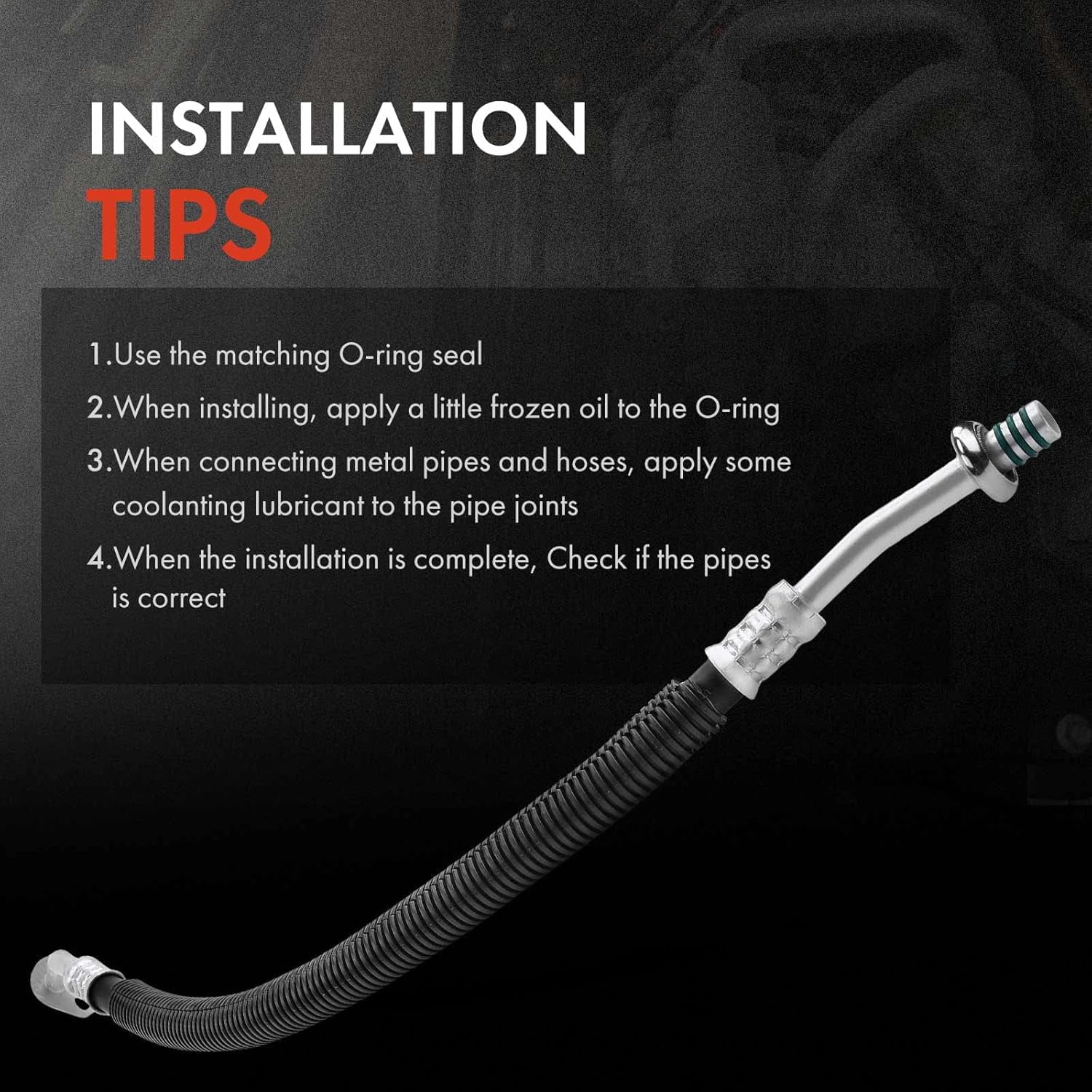 A-Premium A/C Liquid Line Hose Assembly Compatible with Ford Crown Victoria 2006-2011 4.6L, Mercury Grand Marquis 2006-2011 4.6L, Condenser to Evap, Without Orifice Tube