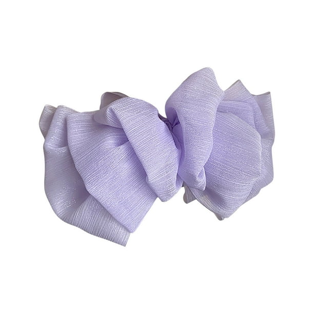 Pinza de lazo de malla de doble cara para la nuca de mujer, pinza para cabello rizado, pinza grande, pinza elegante para el cabello.