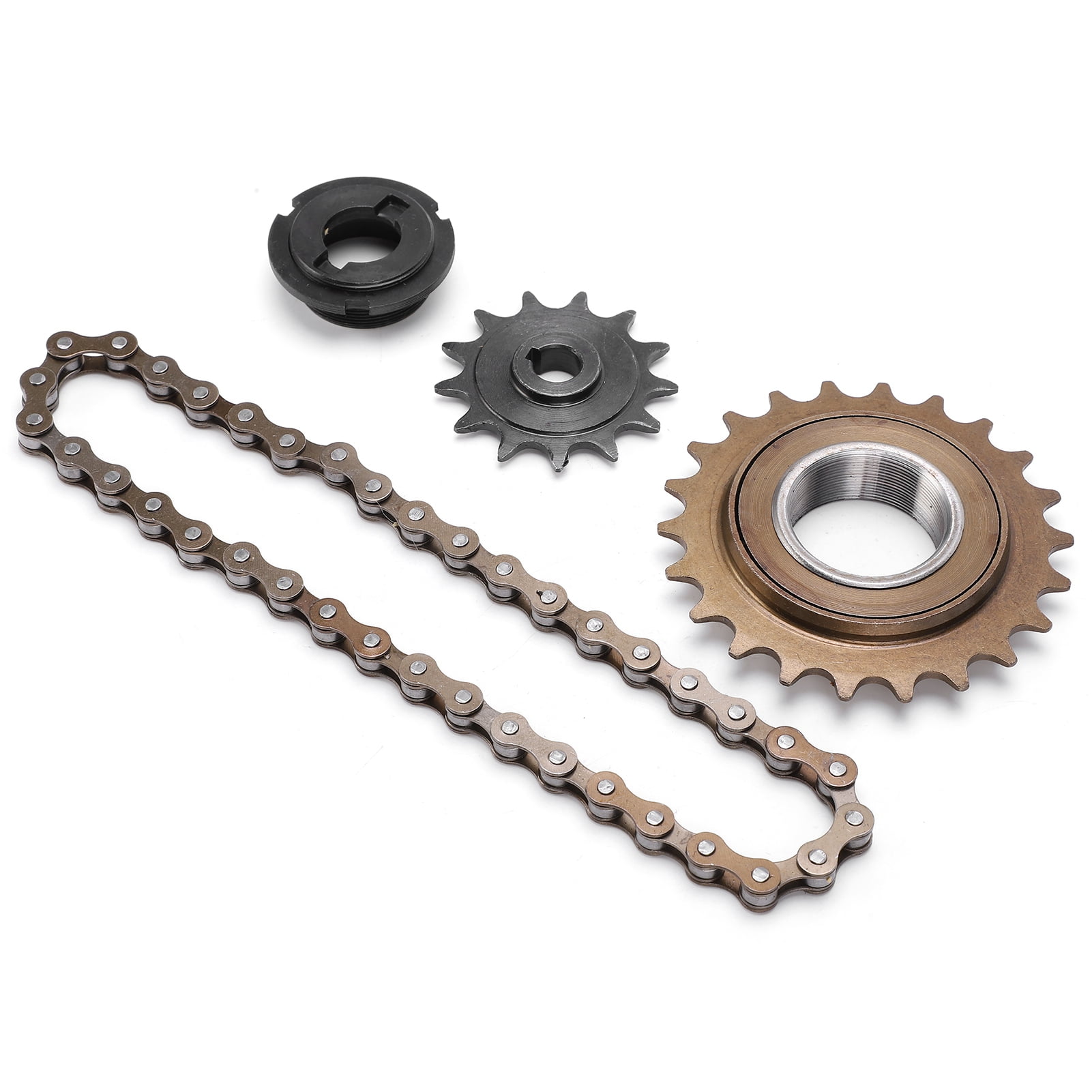Pignon de Chaine Chaine Stable en Acier de Tenacite et Kit de Pignon Fonctionnel avec Haute Performance pour les Conducteurs de Velo