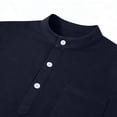 thumbnail image 6 of Men’s Short Sleeve Polo Shirt with Pocket Classic Fit Soft Cotton Material Three Button Placket Collar, 6 of 7