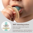 thumbnail image 4 of Cepillo de dientes de silicona para bebés Haakaa 360°, apto para alimentos blandos, 6 m o más, 4 of 9