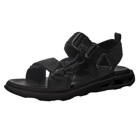 XDDST Comfortable Shoes for Men Casual Summer New Outdoor Leisure Beach Shoes Bottom Buckle Strap Sandals