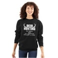 thumbnail image 3 of Deer Hunting Definition Antlers Unisex Plus Fleece Graphic Sweatshirt Brisco Brands 2X, 3 of 5