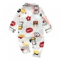 thumbnail image 2 of Autumn Toddler Satin Sleepwear Long-sleeved Pijama Trousers Children Pajamas Suit Cartoon Long Nightwear Kids Home Service, 2 of 8