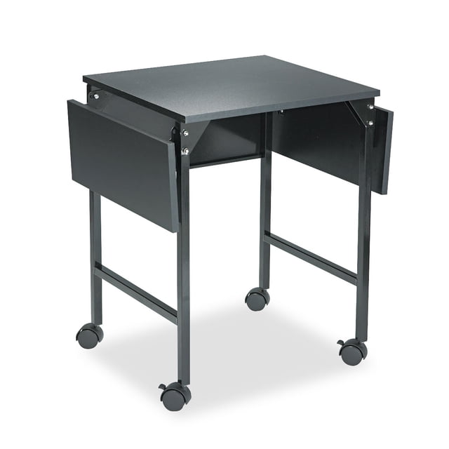 Scranton Support d'Imprimante & Co avec Feuilles Rabattables en Noir