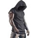 thumbnail image 1 of Hombres Verano Sin Mangas Personalidad Casual Deportes Chaleco Al Aire Libre Fitness Color Sólido Sudadera Con Capucha 2e2213, 1 of 5