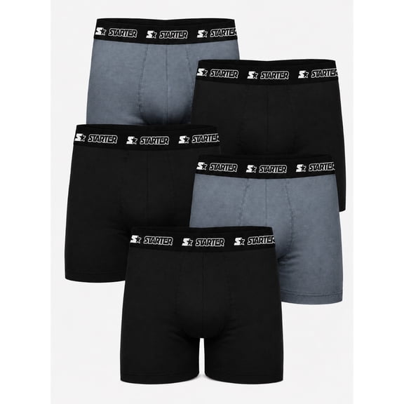 Starter Cotton Mens Briefs Breathable Underwear for Men, S-XL Multi Color 5-Pack