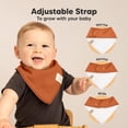 thumbnail image 3 of Baberos para bebés KeaBabies, paquete de 8 unidades, absorbentes de algodón orgánico, 3 of 9
