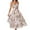 Pink, variant on ZVAVZ Beach Wear for Women Strappy Strapless Chiffon Sleeveless Printed Botanical Floral Dress Falda De Playa Femenina