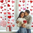 thumbnail image 2 of HuiXinOu Valentine's Day Static Cling Window Decals, 9 Pack Watercolor Heart Stickers for Glass Doors and Windows, Removable Holiday Home Decor, 2 of 6